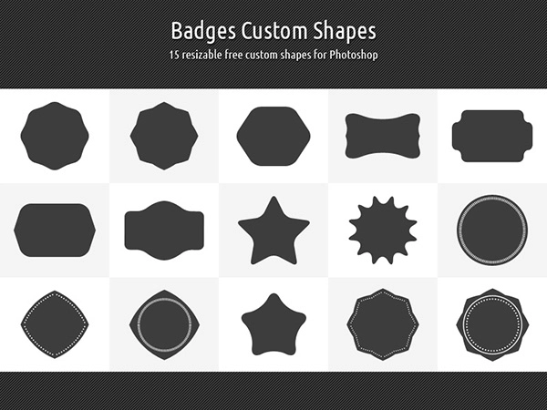 Badges Custom Shapes