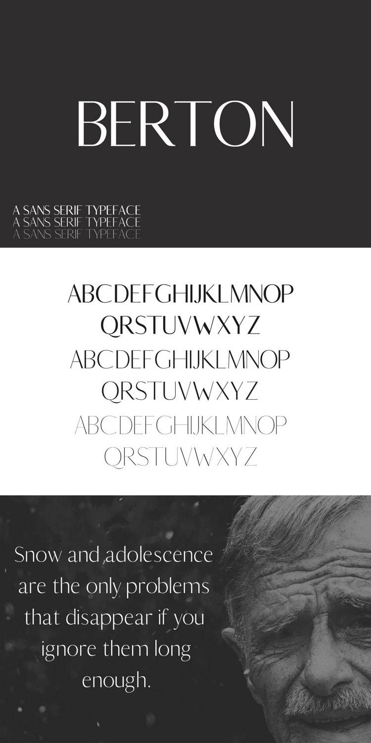 Berton - Classy Sans Serif Typeface