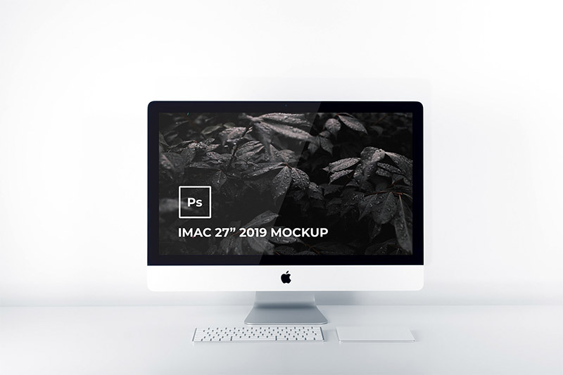 Minimal iMac 27-inch 2019 Free Mockup