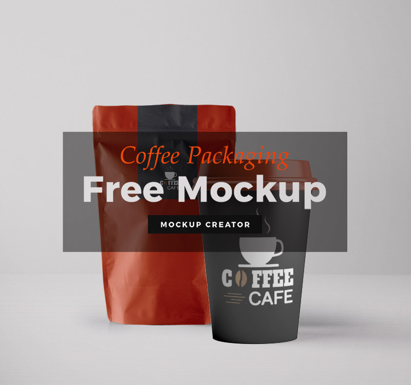Free Coffee Cup & Packaging Mockup