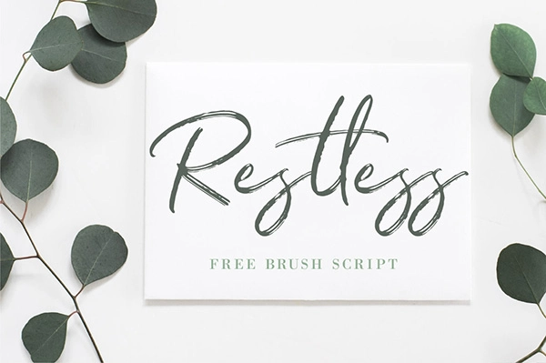Restless - Free Brush Script