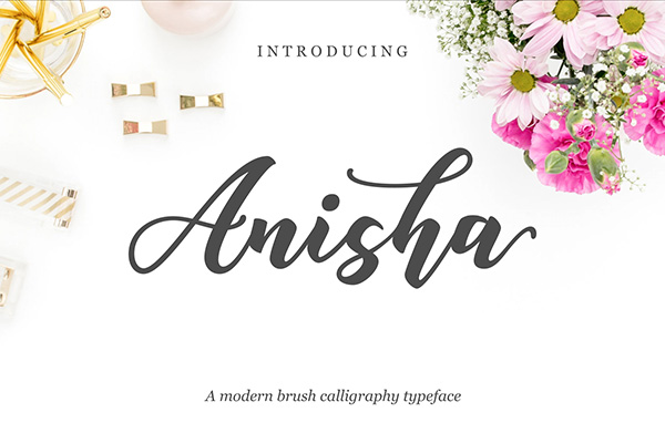 Anisha Script - Wedding Font