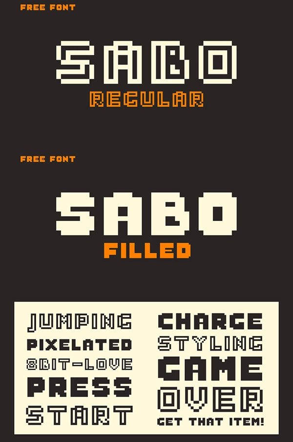 Sabo - Free Pixel Font