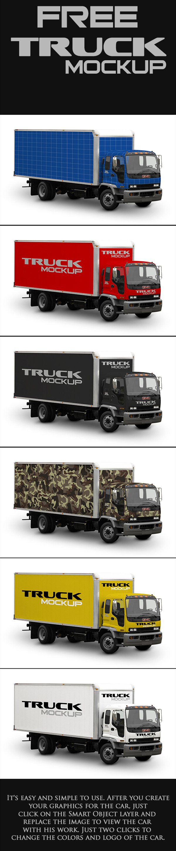 Free Mock-Up Truck Cargo