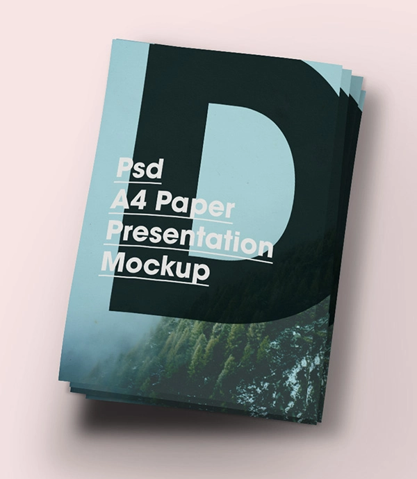 A4 Paper Brochure/Flyer Mock-Up PSD