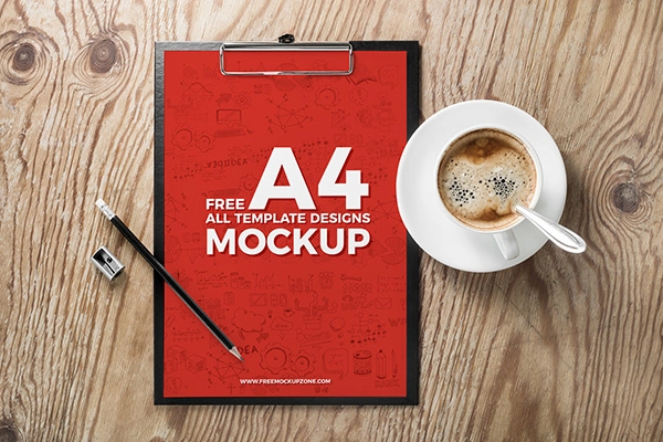 Free A4 Flyer Mockup Template