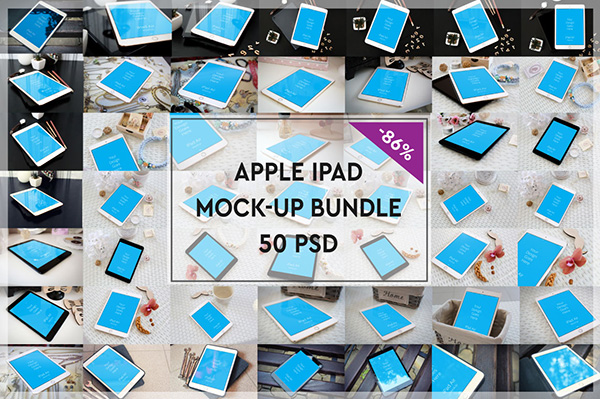 Apple iPad Mock-up Mega Bundle #1