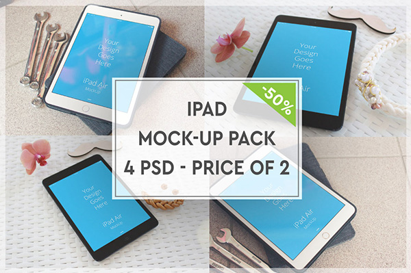 Apple iPad Mock-up Pack#2