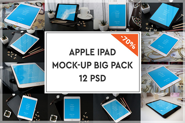 Apple iPad Mock-up Big Pack#4