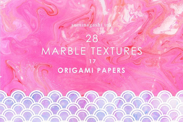 Suminagashi Marble Textures