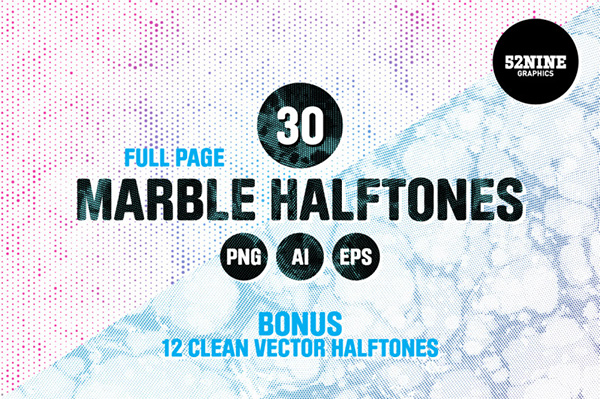Marble Halftone Textures