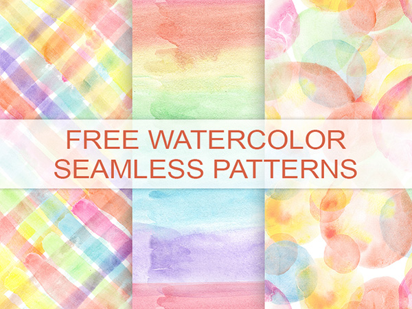 3 Watercolor Seamless Patterns