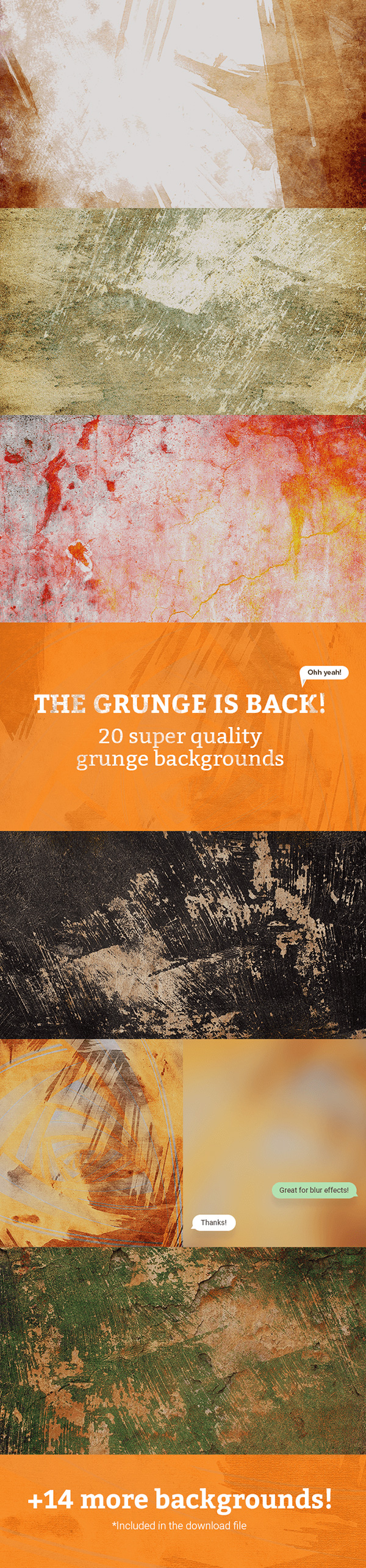 20 Free Grunge Backgrounds