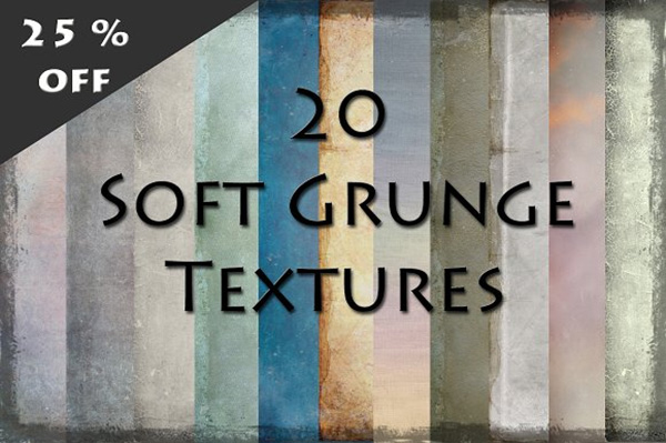 20 Soft Grunge Pastel Textures