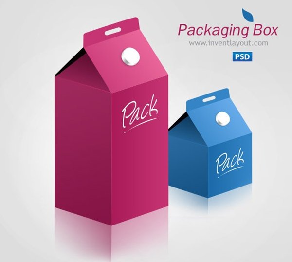 Product Packaging Box - Free PSD Mockup Template
