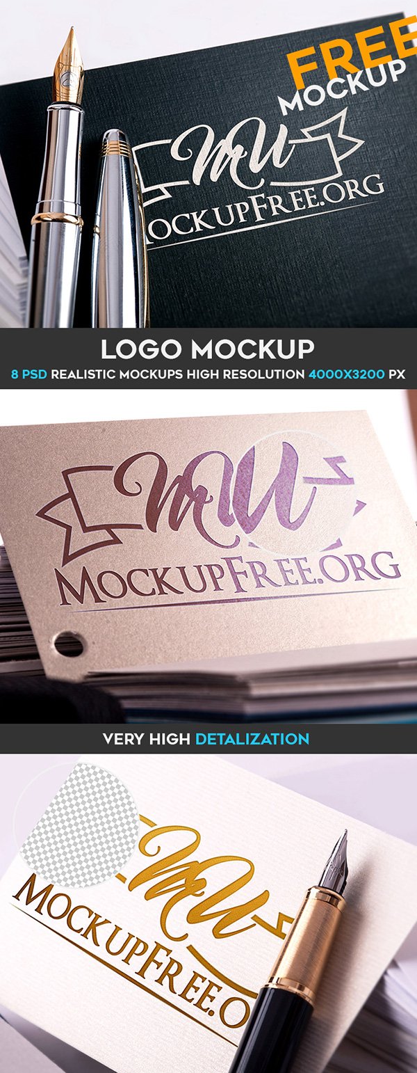 Free Logo Mock-Up Pack