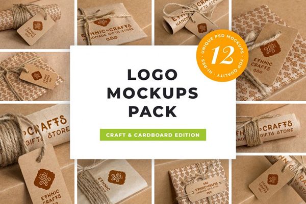 Logo Mockup Pack. Craft Edition