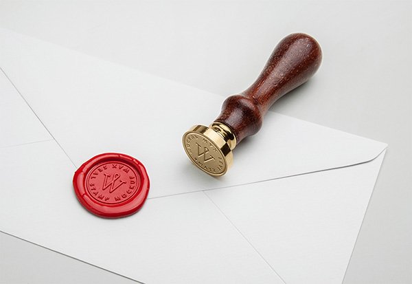 Wax Seal Stamp PSD Template