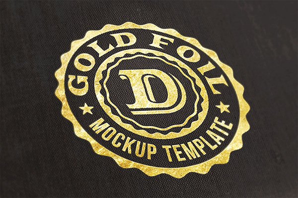 Free Logo Gold Foil Mock-up