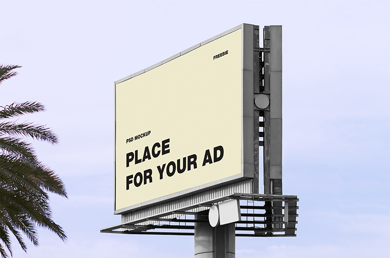 Realistic Billboard - Free Mockup