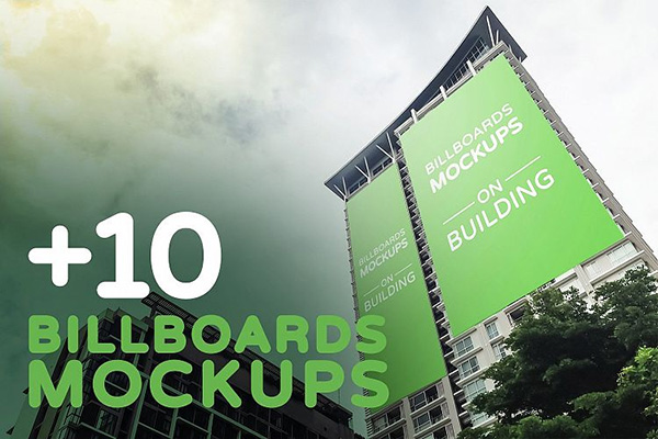 Billboards Mockup on Building Vol.1
