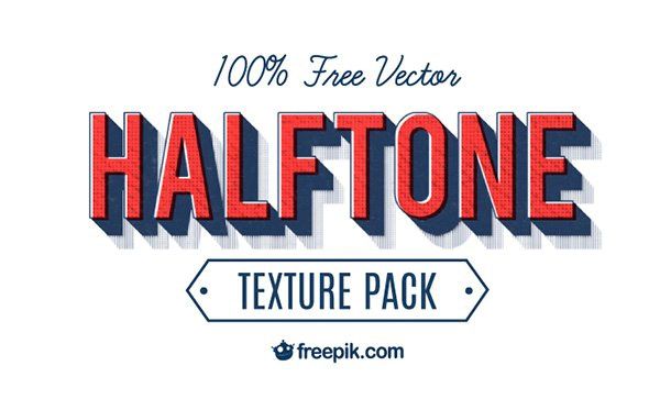 100% Free Vector Halftone Texture Pack by Freepik