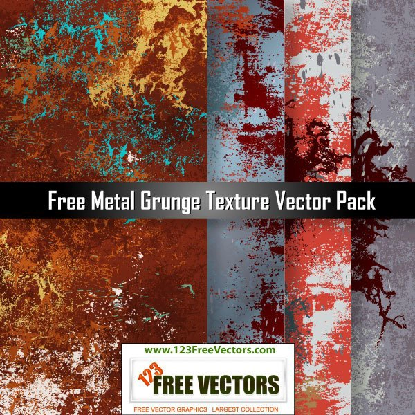 4 High Res Metal Grunge Textures