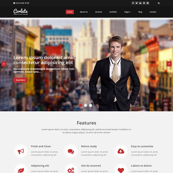 Corlate – Free Responsive Business HTML Template