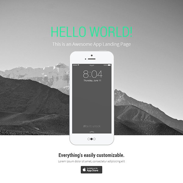 Landy Bootstrap Template