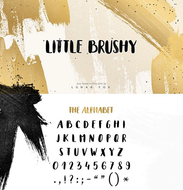 Little Brushy Font