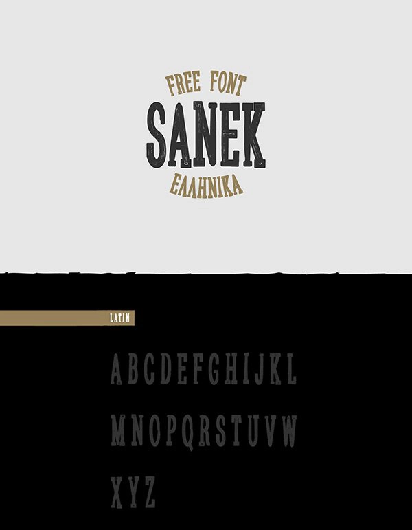 Sanek - Free Typeface