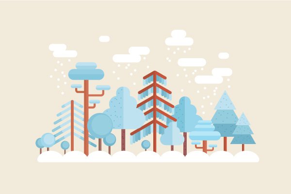 Create a Flat Winter Scene in Adobe Illustrator