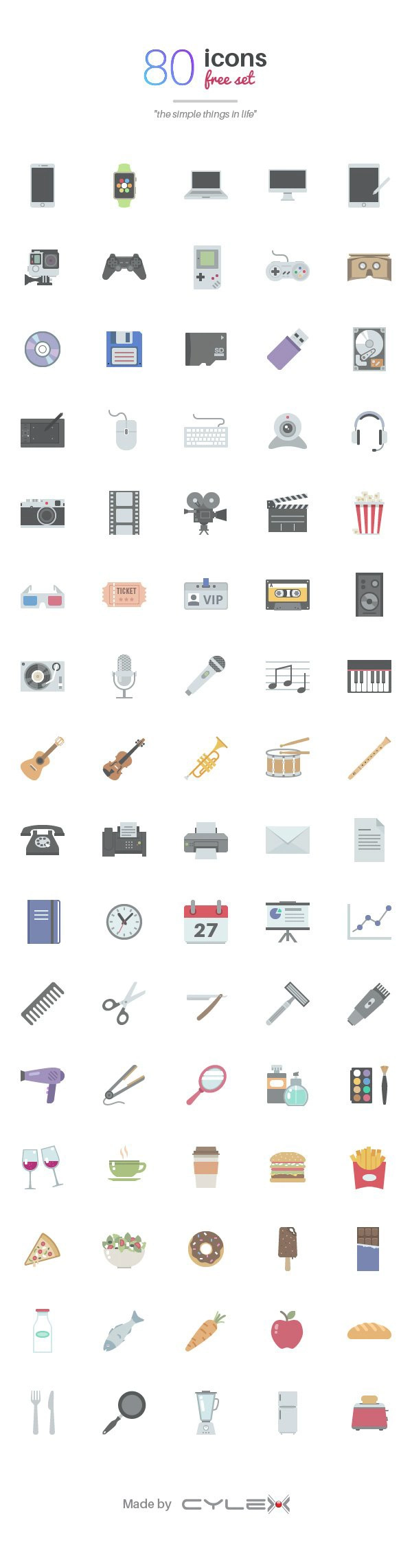 Simple Things in Life - 80 Icons