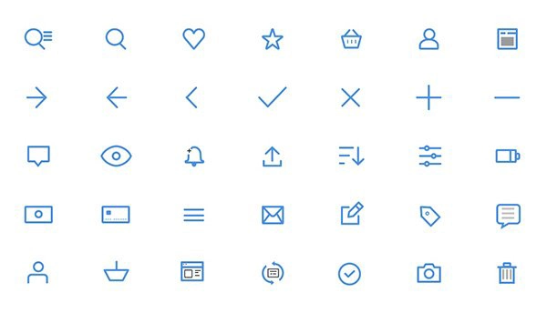 UI Icons for Sketch