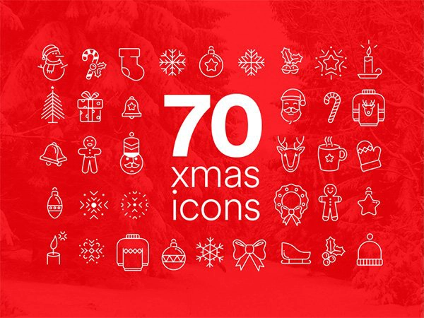 70 Awesome XMAS Icons