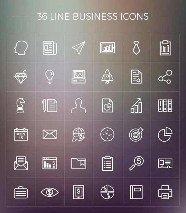 Line Business Icons Pack