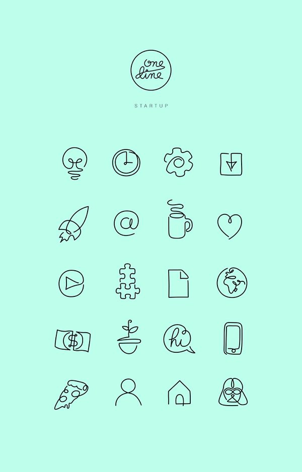 One line - Free Startup icons
