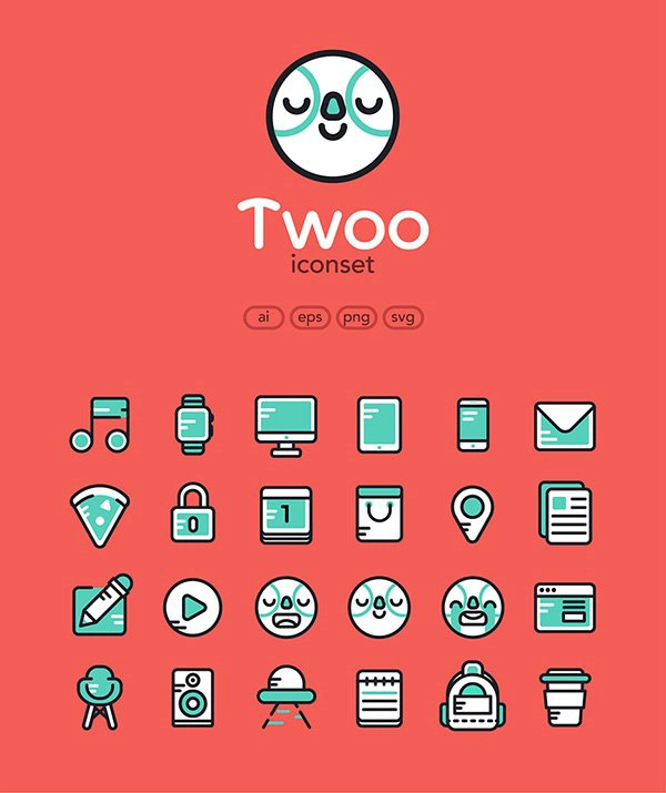 Twoo: Free Icon Set