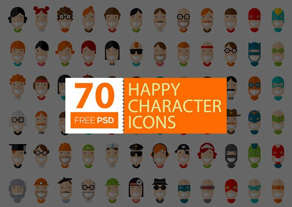 70 Free Happy Character Icons