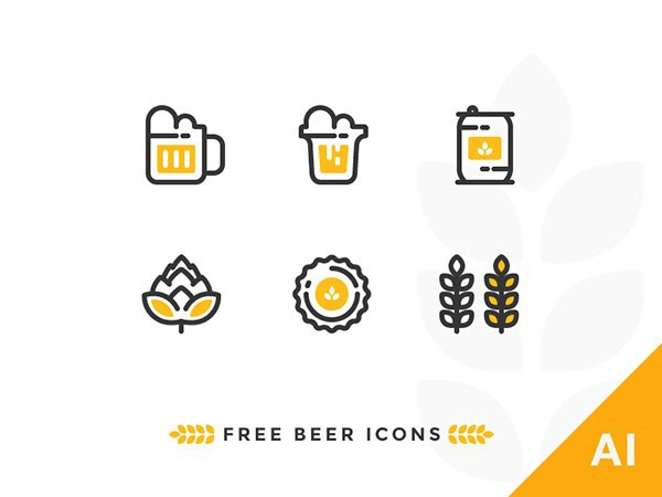 Outline Beer Icons