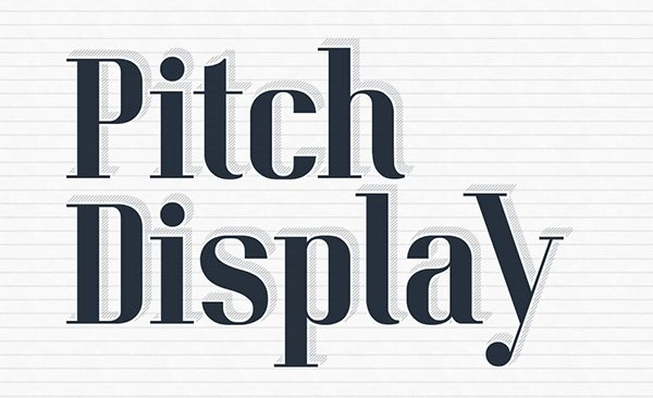 Pitch Display Typeface