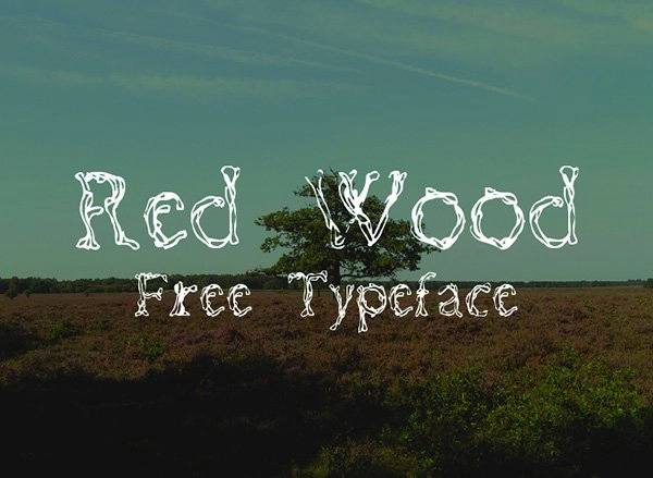 RED WOOD Font