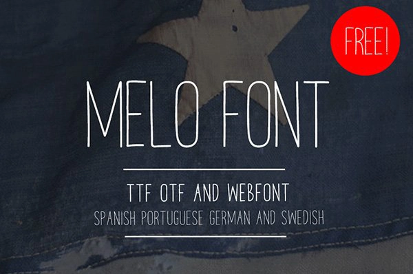 MELO Free Handmade Font