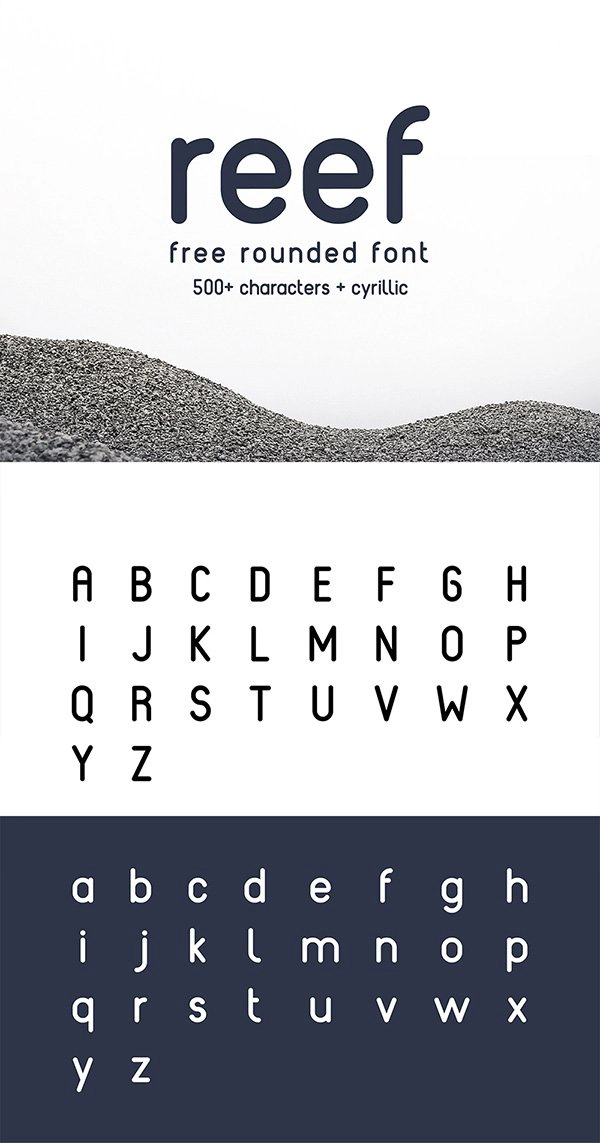 Reef - Rounded Font