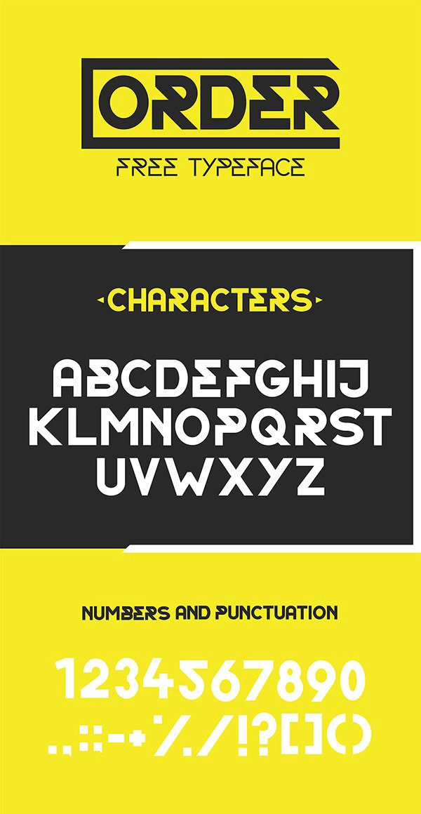 Order Typeface Free
