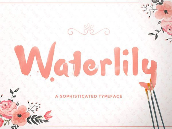 Free Waterlily Font