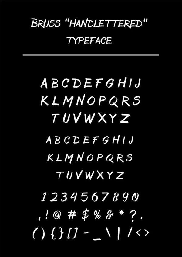 Bruss Typeface