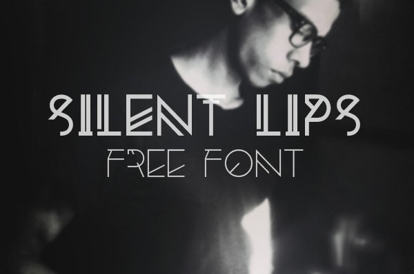 Silent Lips - Experimental Free Font