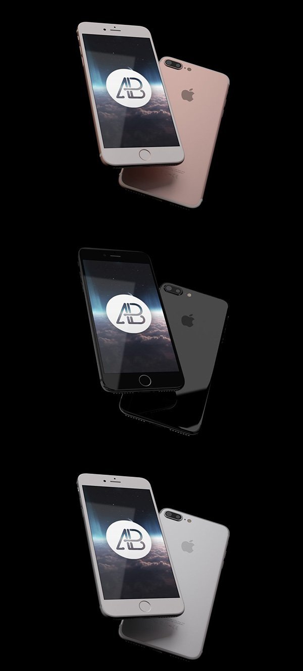 Realistic Iphone 7 Mockup Pack