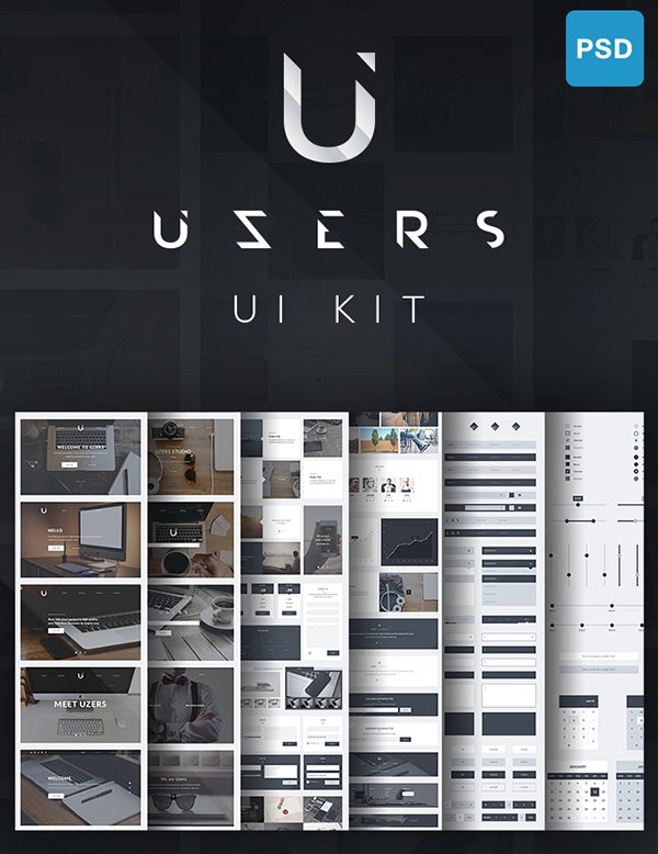 Uzers UI Kit - Free Version